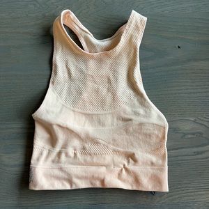 Pale Orange Free People Movement Longline Sports Bra